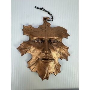 Vintage 1996 CARSON Spirit Of The Forest Oak Leaf Man Metal Wall Art